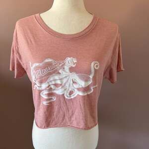 Lost Boy Creations Live Like A Lost Boy Octopus Graphic Crop Tee
